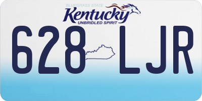 KY license plate 628LJR