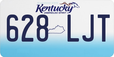 KY license plate 628LJT