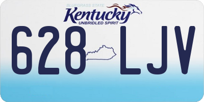 KY license plate 628LJV