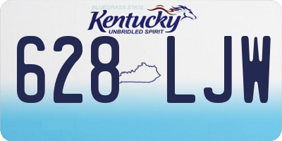 KY license plate 628LJW