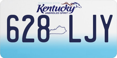 KY license plate 628LJY