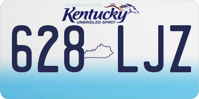 KY license plate 628LJZ