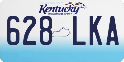 KY license plate 628LKA