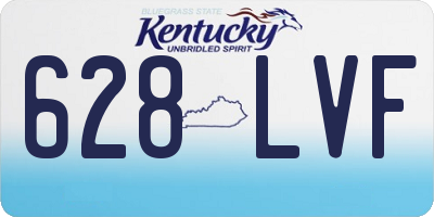 KY license plate 628LVF