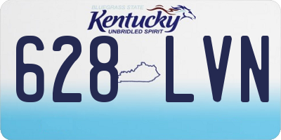 KY license plate 628LVN