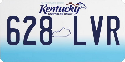 KY license plate 628LVR
