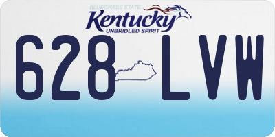 KY license plate 628LVW