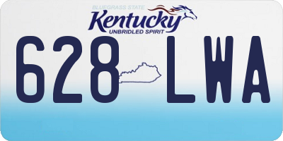 KY license plate 628LWA