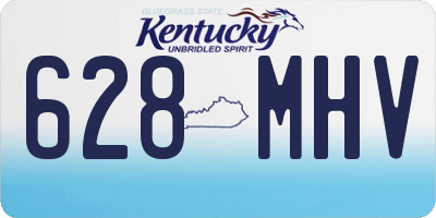 KY license plate 628MHV