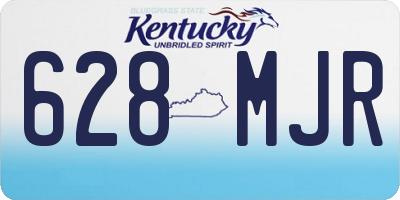 KY license plate 628MJR