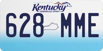 KY license plate 628MME