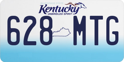 KY license plate 628MTG