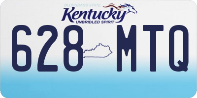 KY license plate 628MTQ