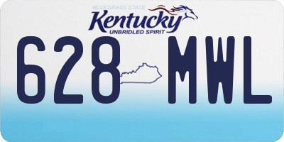 KY license plate 628MWL