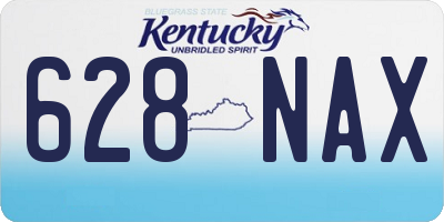 KY license plate 628NAX