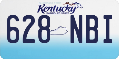 KY license plate 628NBI