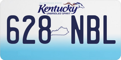 KY license plate 628NBL