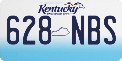 KY license plate 628NBS