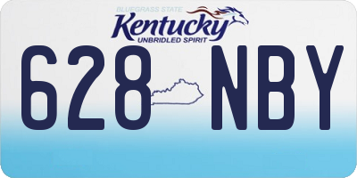 KY license plate 628NBY