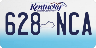 KY license plate 628NCA