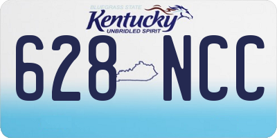 KY license plate 628NCC