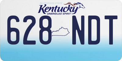 KY license plate 628NDT