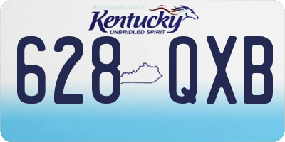 KY license plate 628QXB