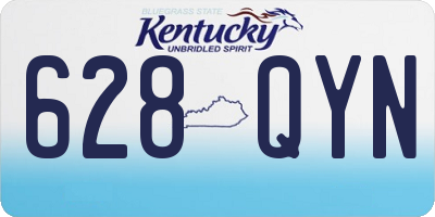 KY license plate 628QYN