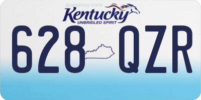 KY license plate 628QZR