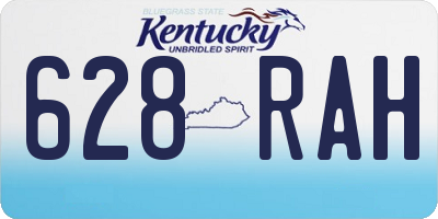 KY license plate 628RAH