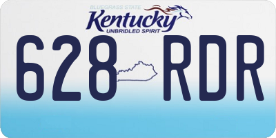 KY license plate 628RDR