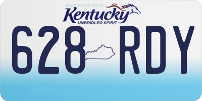 KY license plate 628RDY