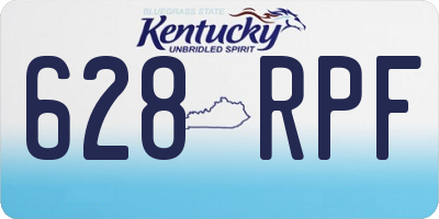 KY license plate 628RPF