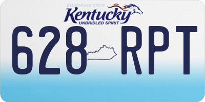 KY license plate 628RPT