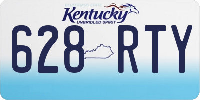 KY license plate 628RTY
