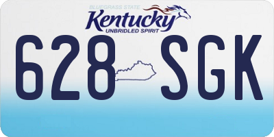 KY license plate 628SGK