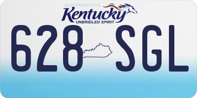 KY license plate 628SGL