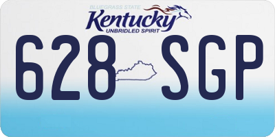 KY license plate 628SGP