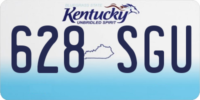 KY license plate 628SGU