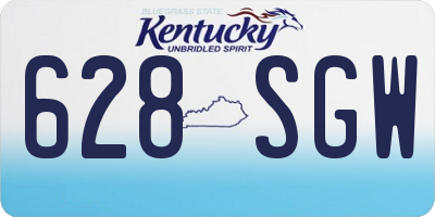 KY license plate 628SGW
