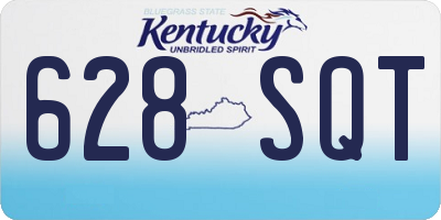 KY license plate 628SQT