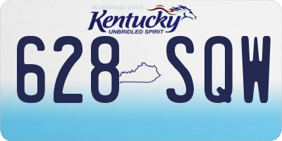 KY license plate 628SQW