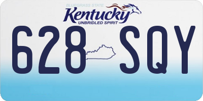 KY license plate 628SQY