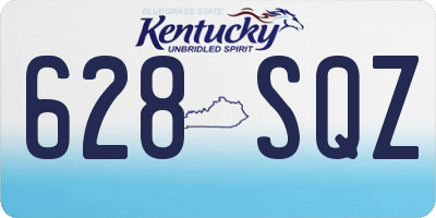 KY license plate 628SQZ
