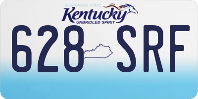 KY license plate 628SRF