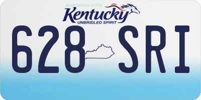 KY license plate 628SRI