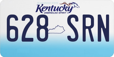 KY license plate 628SRN