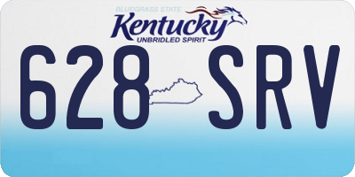 KY license plate 628SRV