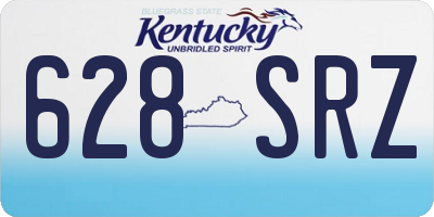 KY license plate 628SRZ