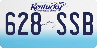 KY license plate 628SSB